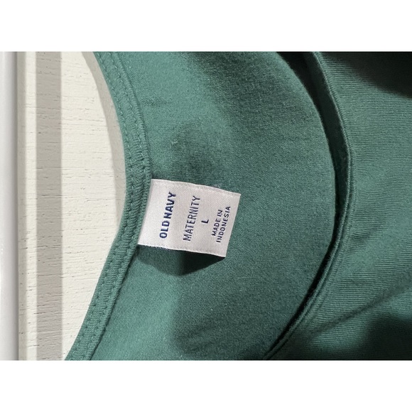Old Navy Maternity Green T-Shirt Tank Dress - Size Medium - Picture 2 of 4